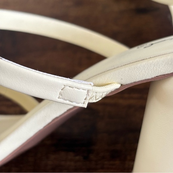 QUPID Brand Women's White Strappy Slip on Sandals Size 10 - Picture 10 of 10